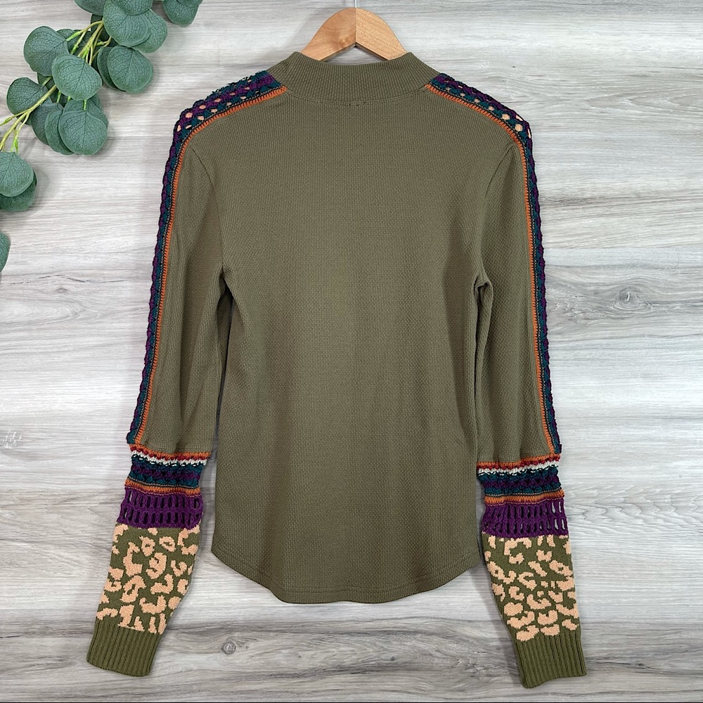 Free People Switch It Up Cuff Sweater Top